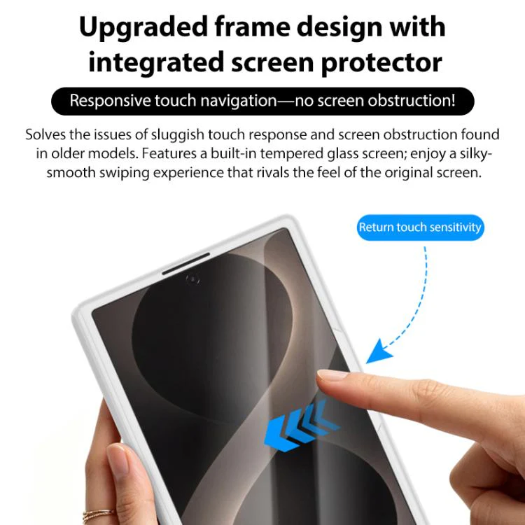 For Galaxy Z Fold8 5G Integrated Vegan Leather Central Magnetic Phone Case(Black) - Image 3