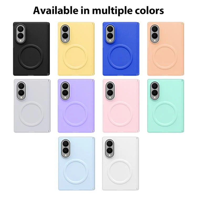 For Galaxy Z Fold8 5G Integrated Vegan Leather Central Magnetic Phone Case(Black) - Image 7