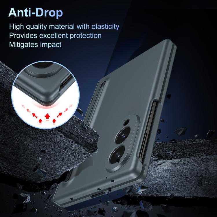 For Galaxy Z Fold8 5G Long Chi Grain Leather Shockproof Phone Case, No Pen(Green) - Image 5
