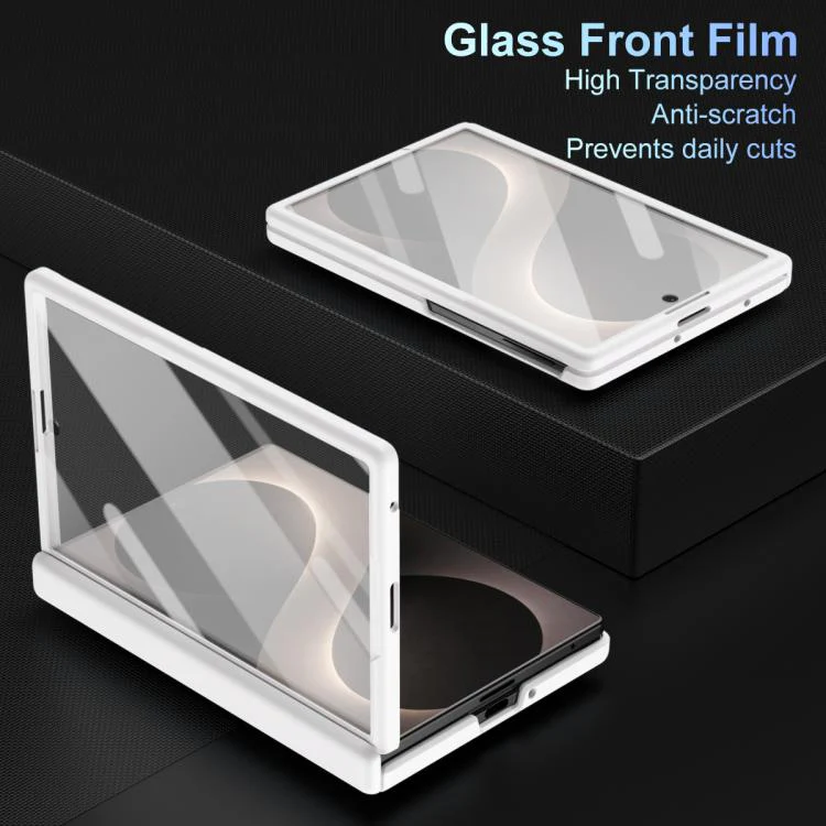 For Galaxy Z Fold8 5G Long Chi Grain Leather Shockproof Phone Case, No Pen(White) - Image 4