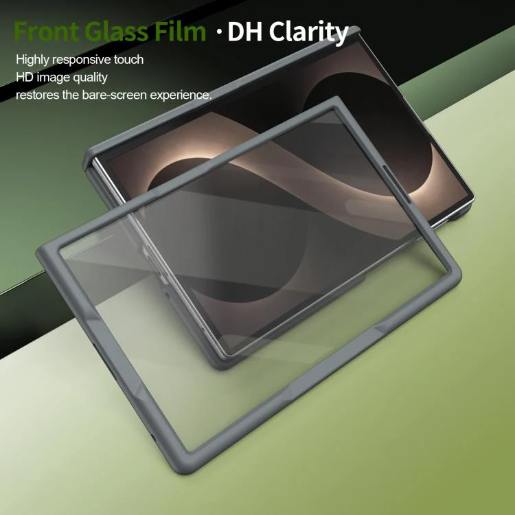 For Galaxy Z Fold8 5G Rotation Magnetic Ring Holder Hinge Integrated Film Phone Case(Grey) - Image 7