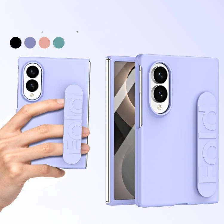 For Galaxy Z Fold8 5G Skin Elastic Wrist Grip Back Cover Phone Case(White) - Image 2
