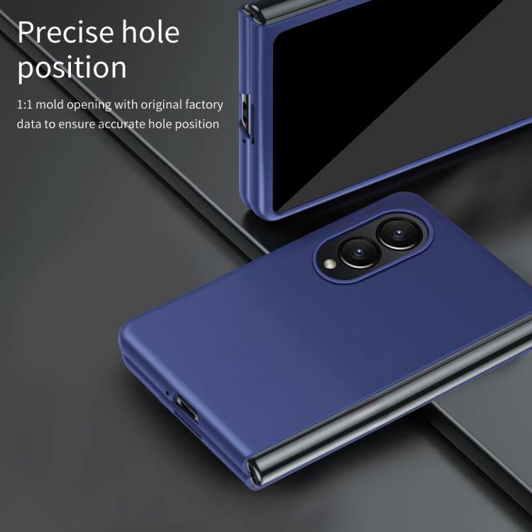 For Galaxy Z Fold8 5G Skin Feel Electroplating PC Shockproof Phone Case(Sapphire Blue) - Image 6