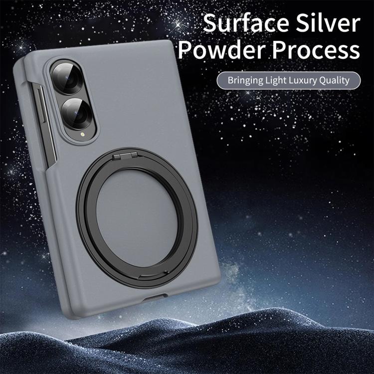 For Galaxy Z Fold8 5G Thunderbolt 360 Rotating Holder Shockproof Phone Case(Grey) - Image 2