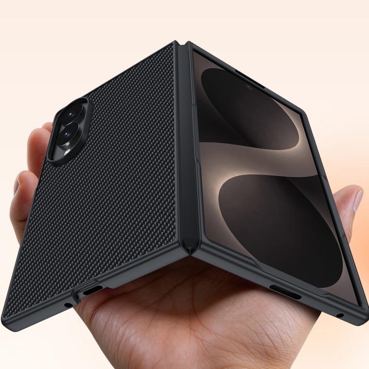 For Galaxy Z Fold8 5G Ultra-thin Carbon Fiber Texture Printing Phone Case(Black) - Image 3