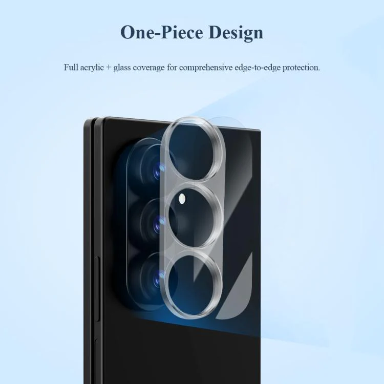 For Galaxy Z Fold8 Ultra 5G 2Pcs/Set LeReach TF Series 3D Full Coverage Version HD Wear-Resistant Camera Lens Glass Film(Black) - Image 3