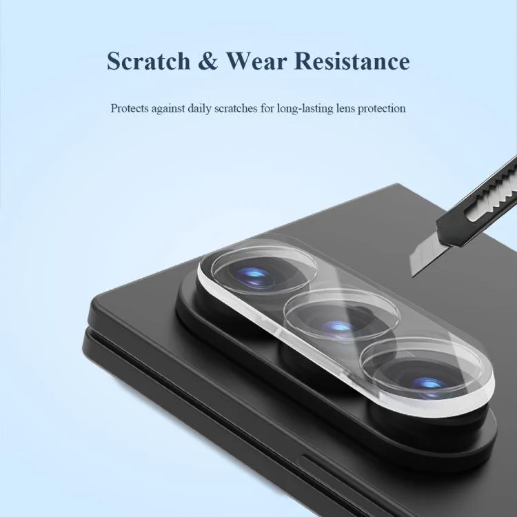 For Galaxy Z Fold8 Ultra 5G 2Pcs/Set LeReach TF Series 3D Full Coverage Version HD Wear-Resistant Camera Lens Glass Film(Black) - Image 5