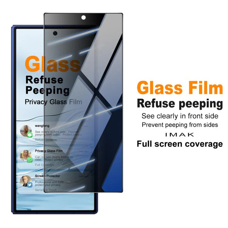 For Galaxy Z Fold8 Ultra 5G imak Full Screen Privacy Tempered Glass Film, Phone Case Exclusive - Image 3