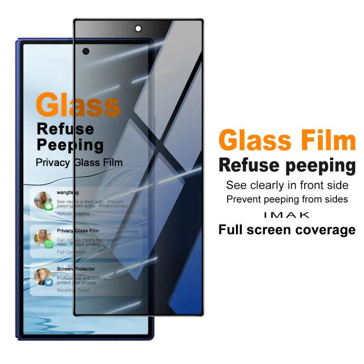 For Galaxy Z Fold8 Ultra 5G imak HD Full Screen Privacy Tempered Glass Protective Film - Image 2