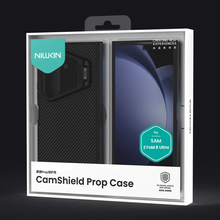 For Galaxy Z Fold8 Ultra 5G NILLKIN CamShield Prop Texture Transparent Mirror Cover MagSafe Magnetic PC Phone Case(Black) - Image 11