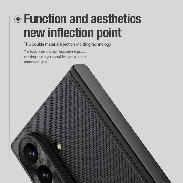 For Galaxy Z Fold8 Ultra 5G NILLKIN Frosted Fold PC + TPU MagSafe Magnetic Phone Case(Transparent Black) - Image 7