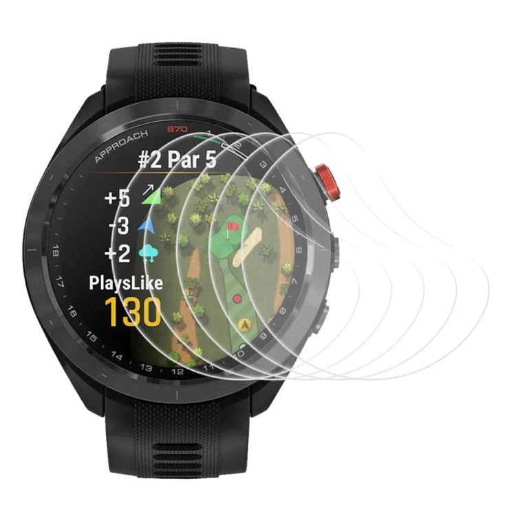 For Garmin Approach S70 47mm 5pcs xDfind Soft Hydrogel Film Full Cover Watch Front Protector