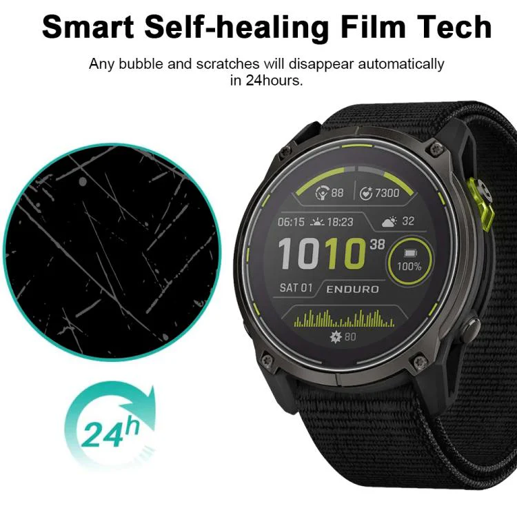 For Garmin Enduro 3 5pcs xDfind Soft Hydrogel Film Full Cover Watch Front Protector - Image 4
