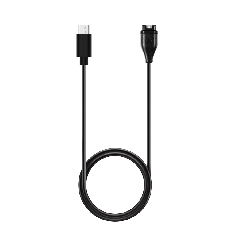 For Garmin Fenix 6 Type-C Port Watch Charger With Data Transmission(Black)