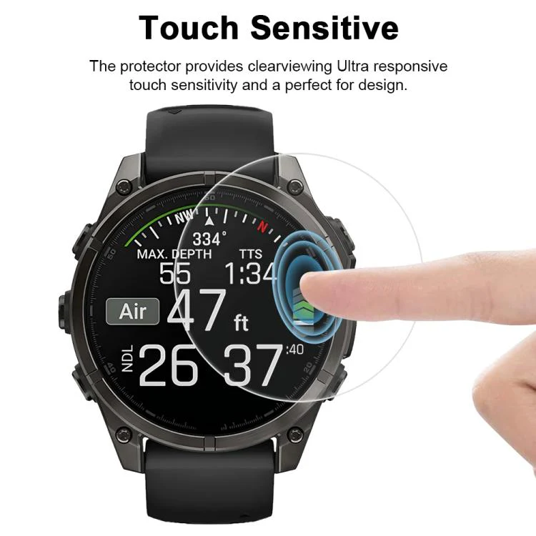 For Garmin Fenix 8 47mm 5pcs xDfind Soft Hydrogel Film Full Cover Watch Front Protector - Image 5