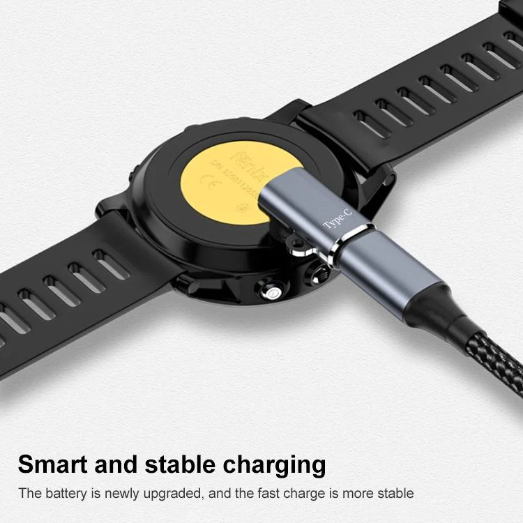For Garmin Fenix 8 / 7X / vivoactive 6 xDfind Watch Charging Adapter, Interface:Type-C 90 Degree Elbow - Image 2