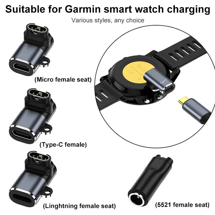 For Garmin Fenix 8 / 7X / vivoactive 6 xDfind Watch Charging Adapter, Interface:Type-C 90 Degree Elbow - Image 5