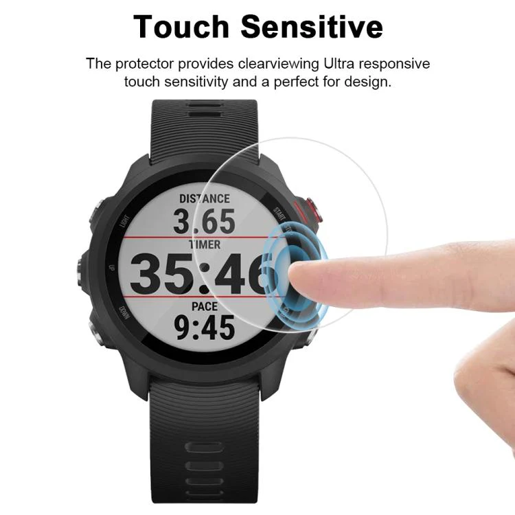 For Garmin Forerunner 245 / 245M 5pcs xDfind Soft Hydrogel Film Full Cover Watch Front Protector - Image 5