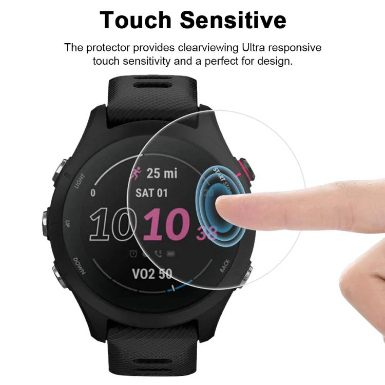 For Garmin Forerunner 255s 5pcs xDfind Soft Hydrogel Film Full Cover Watch Front Protector - Image 5