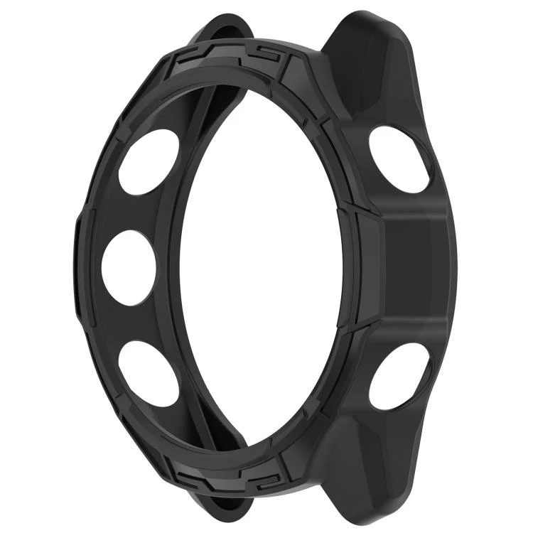 For Garmin Forerunner 70 / 170 / 170 Music Hollow Armor TPU Half Coverage Watch Protective Case(Black) - Image 4