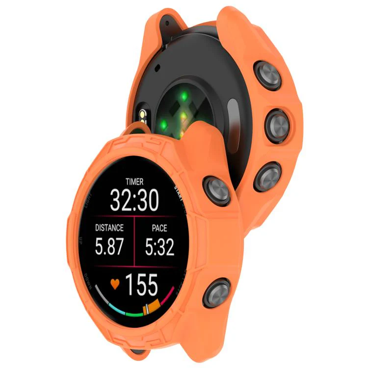 For Garmin Forerunner 70 / 170 / 170 Music Hollow Armor TPU Half Coverage Watch Protective Case(Orange) - Image 3