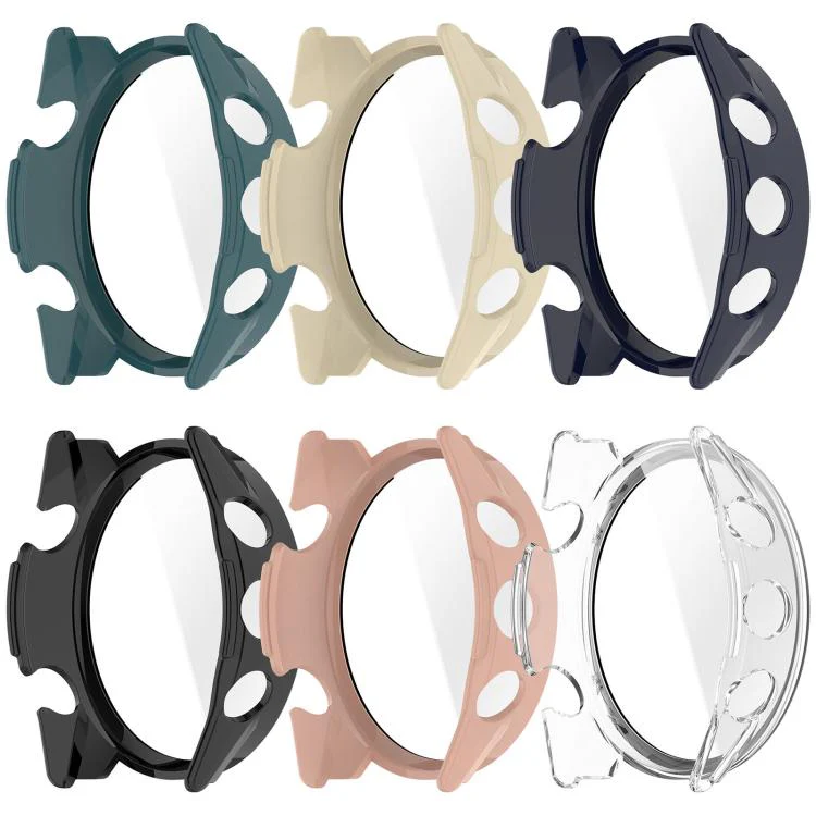 For Garmin Forerunner 70 / 170 / 170 Music Tempered Glass Film Integrated PC Watch Protective Case(Pine Green) - Image 10