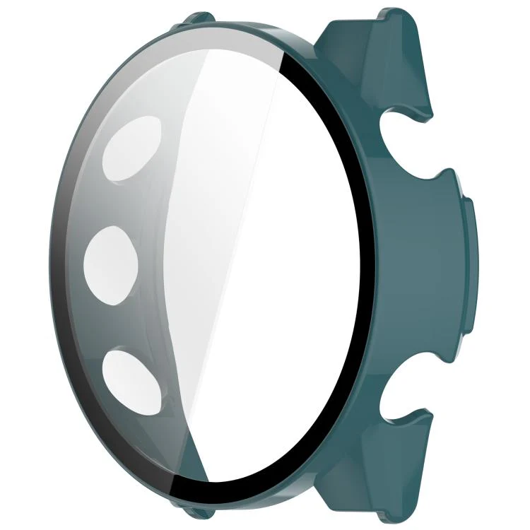 For Garmin Forerunner 70 / 170 / 170 Music Tempered Glass Film Integrated PC Watch Protective Case(Pine Green) - Image 4