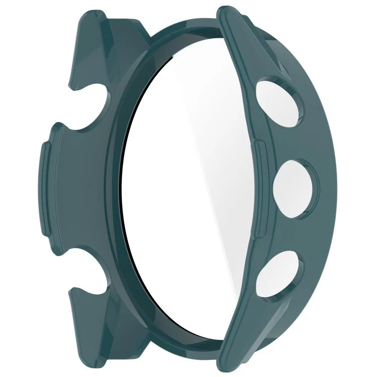 For Garmin Forerunner 70 / 170 / 170 Music Tempered Glass Film Integrated PC Watch Protective Case(Pine Green) - Image 5