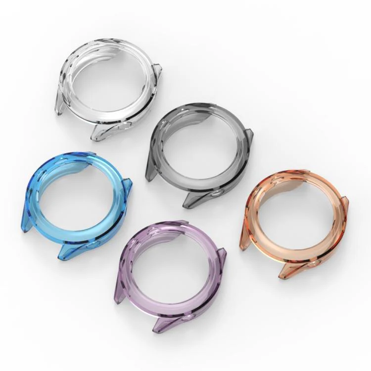 For Garmin Foreruuner 170 / 70 Candy Color Half Coverage Hollow TPU Watch Protective Case(Transparent Blue) - Image 5