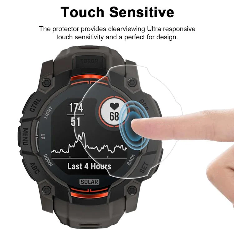 For Garmin Instinct 3 50mm 5pcs xDfind Soft Hydrogel Film Full Cover Watch Front Protector - Image 5
