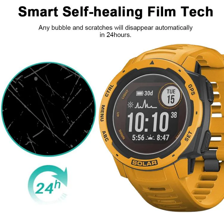For Garmin Instinct 5pcs xDfind Soft Hydrogel Film Full Cover Watch Front Protector - Image 4