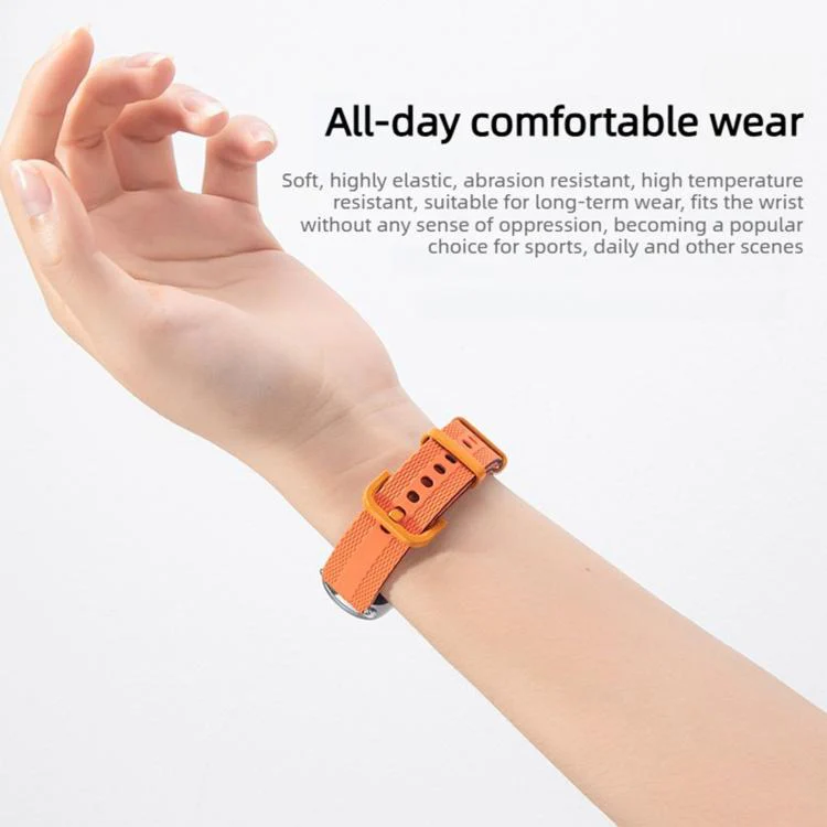For Garmin Lily 2 Line Pattern Silicone Watch Band(Dark Grey Orange) - Image 6