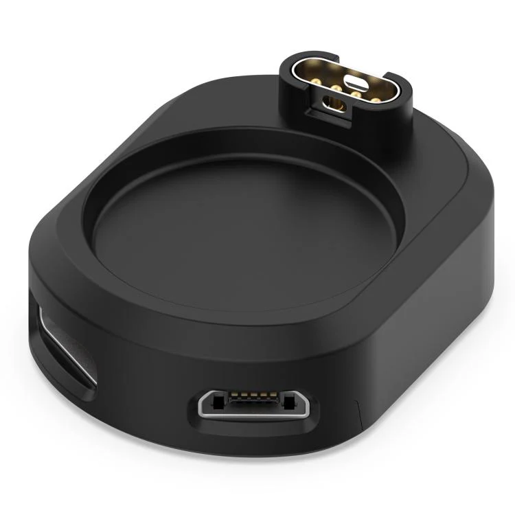 For Garmin Venu 3 / 3S / Fenix 7 / 7X xDfind Type-C and Micro USB Interface Smart Watch Charging Adapter(Black) - Image 2