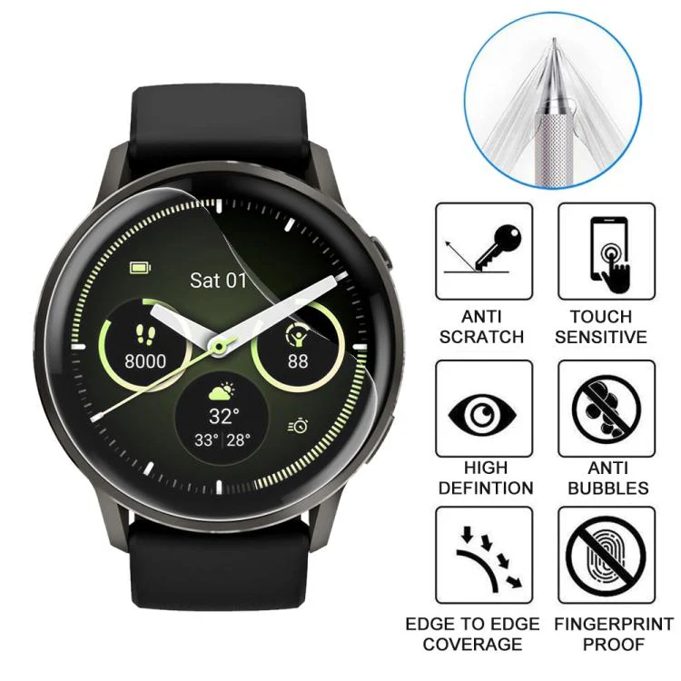 For Garmin Venu 4 45mm 5pcs xDfind Soft Hydrogel Film Full Cover Watch Front Protector - Image 3