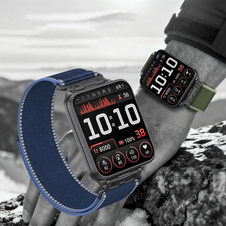 For Garmin Venu X1 xDfind Wild Path Loop Nylon Quick-release Watch Band(Black) - Image 11