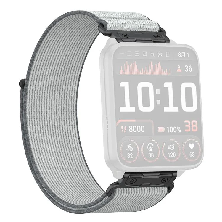For Garmin Venu X1 xDfind Wild Path Loop Nylon Quick-release Watch Band(Silver Grey) - Image 2