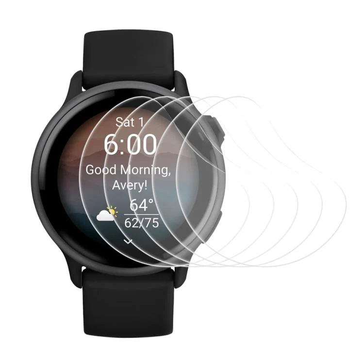 For Garmin vivoactive 6 5pcs xDfind Soft Hydrogel Film Full Cover Watch Front Protector