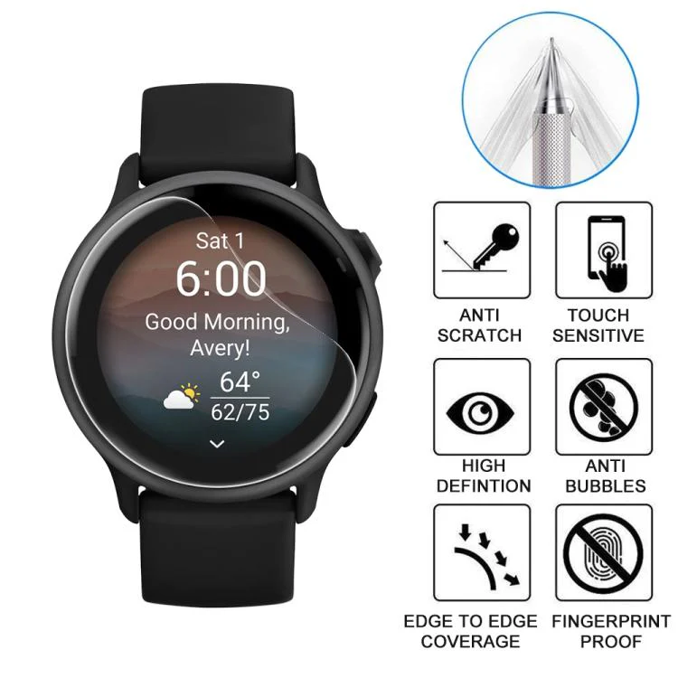 For Garmin vivoactive 6 5pcs xDfind Soft Hydrogel Film Full Cover Watch Front Protector - Image 3