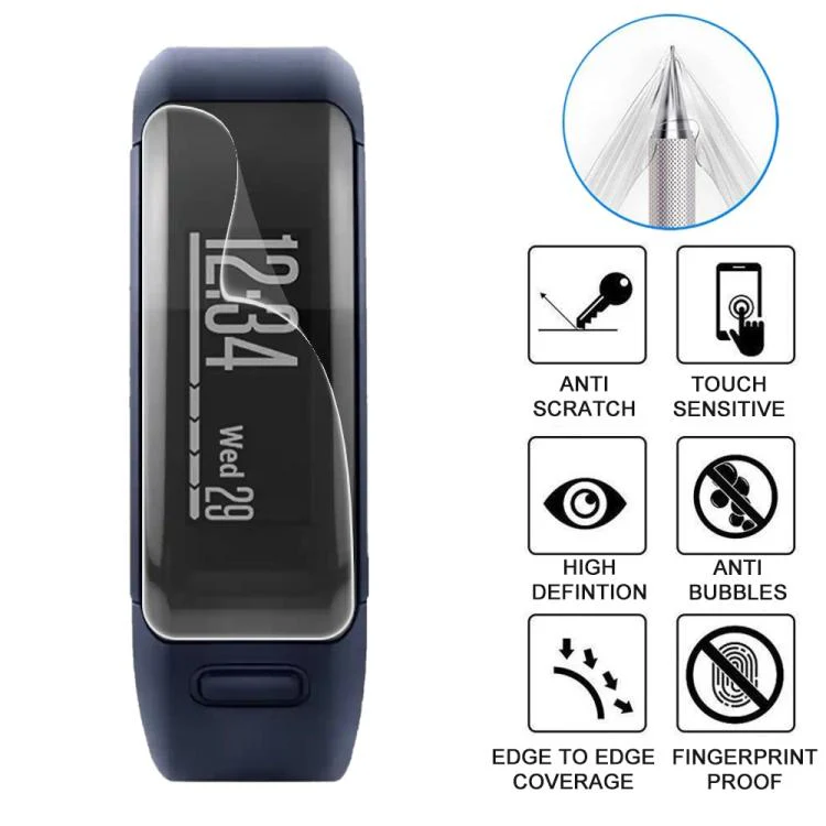 For Garmin vivosmart HR 5pcs xDfind Soft Hydrogel Film Full Cover Watch Front Protector - Image 3