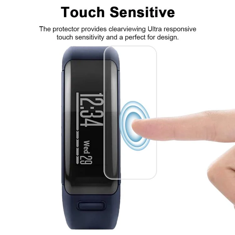 For Garmin vivosmart HR 5pcs xDfind Soft Hydrogel Film Full Cover Watch Front Protector - Image 5