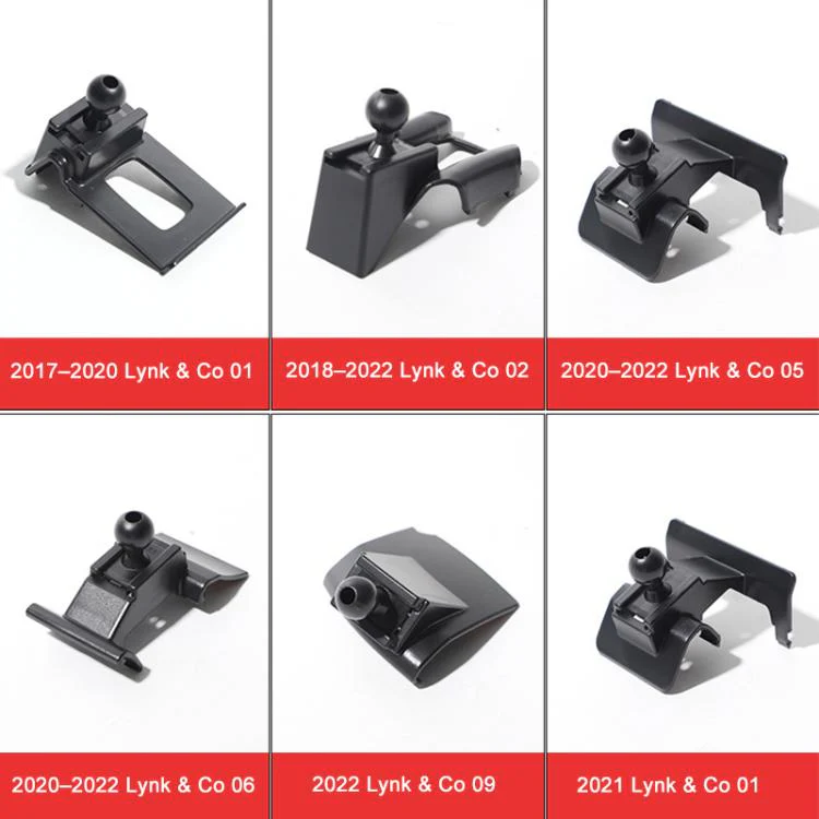For Geely LYNK & CO 02 / 03 2018–2022 Car Air Vent Metal Gravity Phone Holder Mount(Black) - Image 7