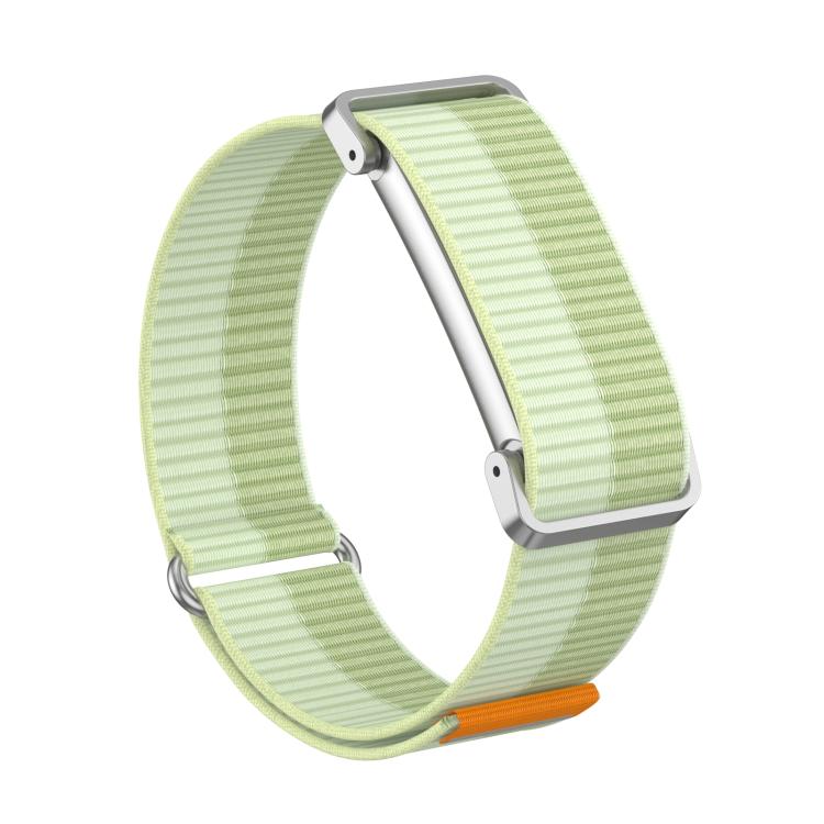 For Google Fitbit Air Metal Case Hybrid Nylon Hook and Loop Fastener Watch Band(Mint Green) - Image 2