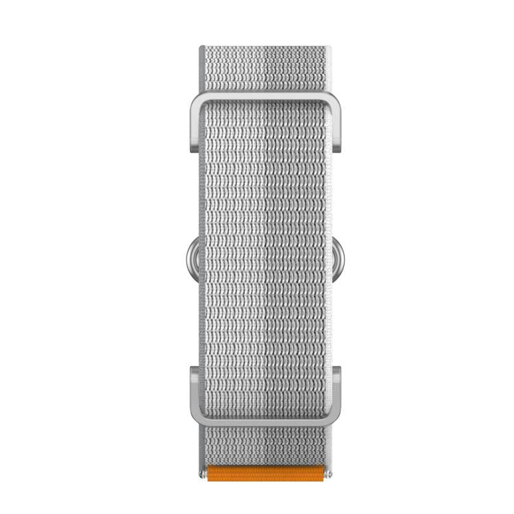 For Google Fitbit Air Metal Case Hybrid Nylon Hook and Loop Fastener Watch Band(Silver) - Image 4