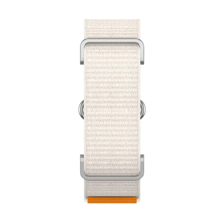 For Google Fitbit Air Metal Case Hybrid Nylon Hook and Loop Fastener Watch Band(Starlight) - Image 4