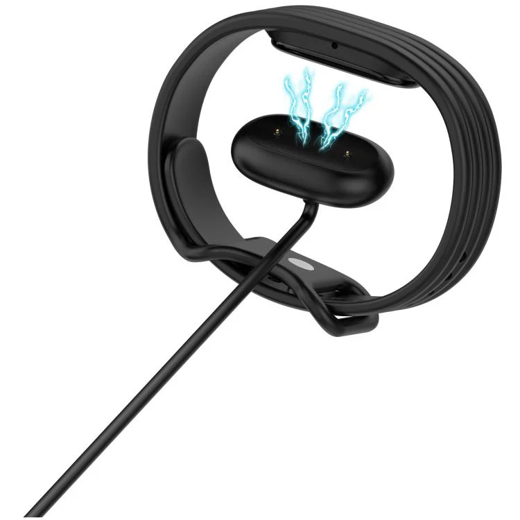 For Google Fitbit Air Smart Wristband Magnetic Charging Cable, Specification:USB-A Port(Black) - Image 5