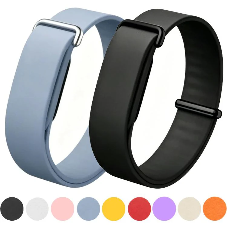 For Google Fitbit Air Solid Color Single Lap Silicone Loop Watch Band(Orange) - Image 2