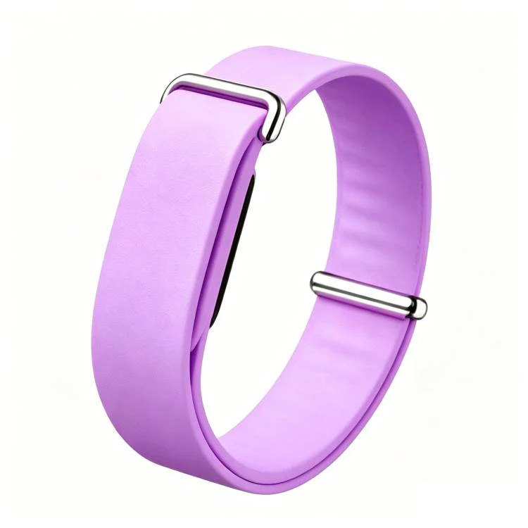 For Google Fitbit Air Solid Color Single Lap Silicone Loop Watch Band(Violet)