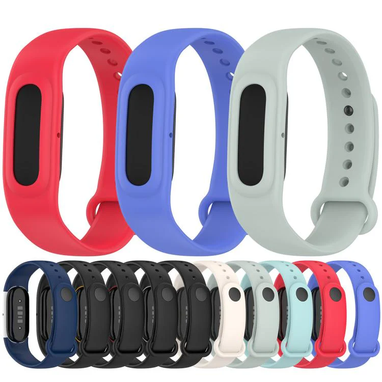 For Google Fitbit Air Watch Frame Integrated Reverse Buckle Silicone Watch Band(Black White) - Image 5