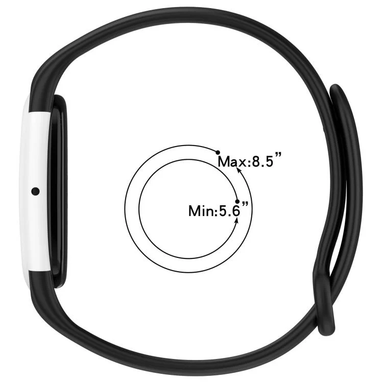 For Google Fitbit Air Watch Frame Integrated Reverse Buckle Silicone Watch Band(Light Blue) - Image 7
