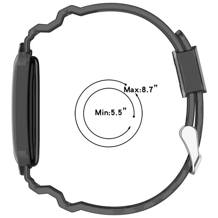 For Google Fitbit Air xDfind Glacier Integrated Case TPU Watch Band(Transparent Orange) - Image 8